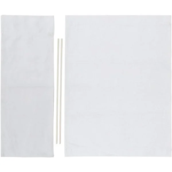 994338 Stolsöverdrag i Canvas, 1 Set Regissörsstol Canvas Ersättningssits Duk Heminredning Möbeltillbehör (Vit)