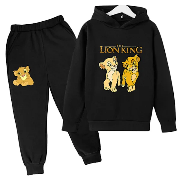 Barn Lejonkungen Kläder 2 Delar Set För Flickor Kläder Pojkar Simba Hoodies Topp+byxor Barn Kostym Träningsoverall Sportkläderbild Färg20[HK]