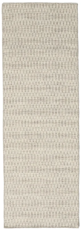 Kilim Long Stitch Rug - Beige Modern Runner Beige (Wool, )