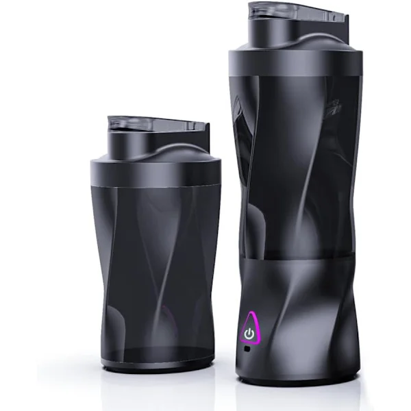 Personlig mixer, bärbar mixer för shakes och smoothies USB-uppladdningsbar, självrengörande mixer med läckagesäkert lock för resor, hem, kontor