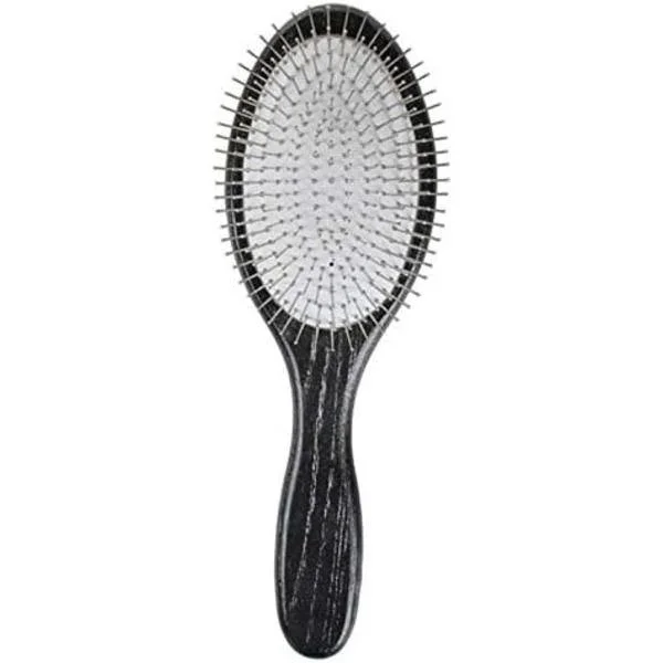 Paddle Brush with Metal Bristles - Hair Brush for Women/Men/Kids to Detangle and Massage, Anti-static, Best for All Hair Types