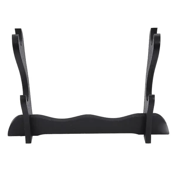REA 2-Nivå Samurai Sverd Katana Holder Stativ Brakett Rack Display Svart