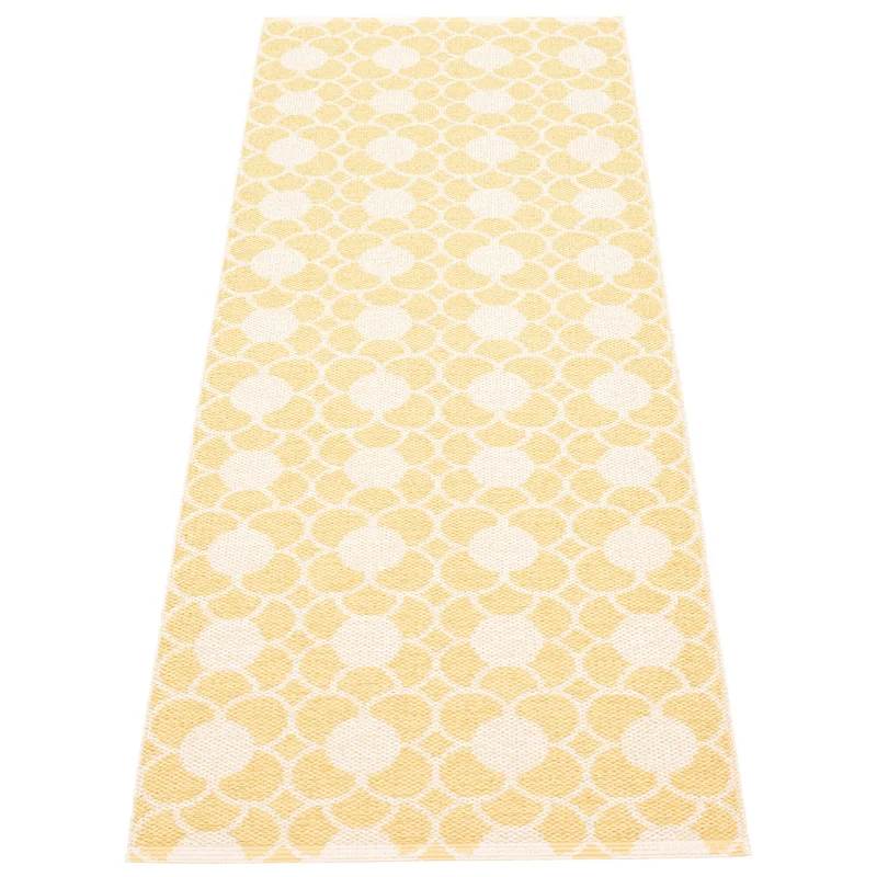Pappelina Anya-matto 200 × 70 cm, vaalea keltainen/vanilja