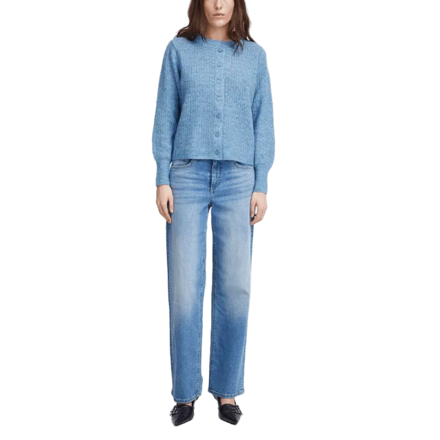 ICHI IHBAILA Cardigan Tröjor Dam Blå XL