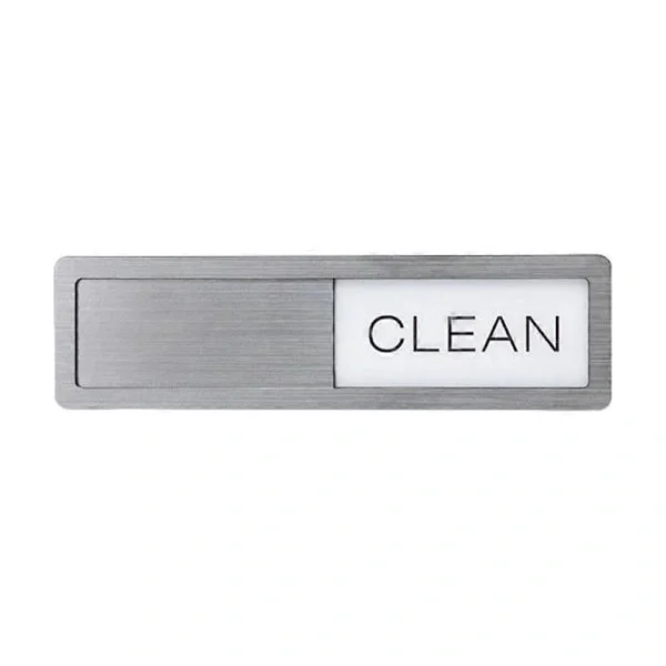 Ren Diskmaskin Magnet Lätt att Glida Stark Magnet Skylt Kök Ren Smutsig Skylt för Hem Restauranger Diskmaskin Silver