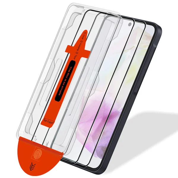 2-pakning Samsung A35 skjermbeskytter - Herdet glass | [Automatisk installasjon] - Boblefri Samsung A35 Samsung A35