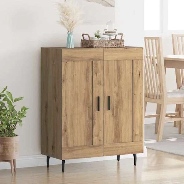 Sideboard Artisan Ek 69,5 x 34 x 90 cm Konstruerat trä och järn