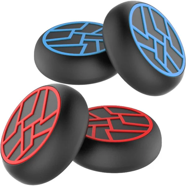 4 Thunder Caps Tillbehör Tumgrepp Tillbehör för PS5-kontroller PS5-kontroller Stick Joystick Silikontopp för Xbox Series-kontroller PS5