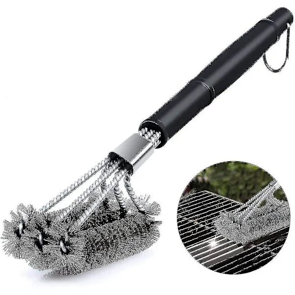 Metal Bbq Grill Cleaning Brush Stainless Steel Barbecue Bristles Cleaner