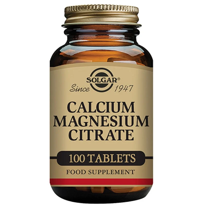 Solgar Calcium Magnesium Citrate 100 tabl., Helse & Madvarer, Mineraler, Magnesium