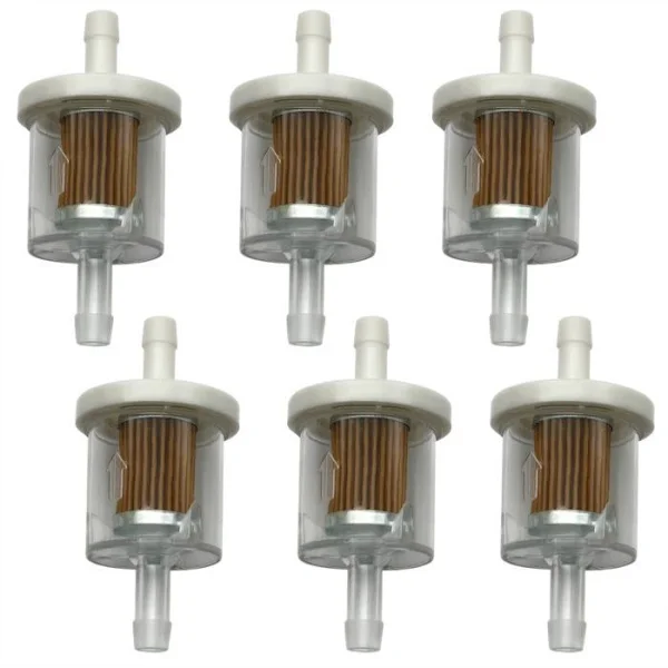 40 Micron Drivstoffilter Inline Drivstoffilter 1/4 " Erstatningsdrivstoffilter for Briggs Stratton 691035