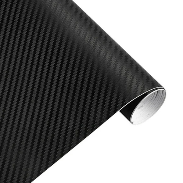 Kolfiber Bil Wrap, 3D Självhäftande Film 30 x 127cm Skyddande Kolfiber Film för Bil, Motorcykel, Cykel.