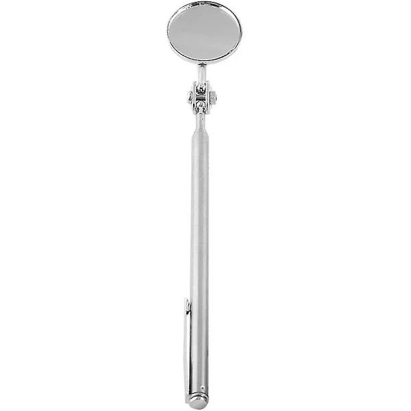 Teleskopiskt Inspektions Spegel Förlängning Detektor Rund Lins Handverktyg Teleskop Spegel Inspektions Spegel (Pennklämma 30x600mm) (Silver) (1st)
