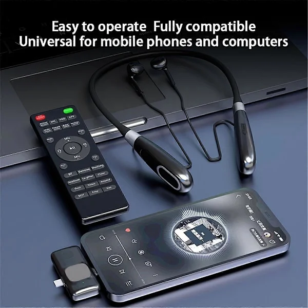 Bluetooth Trådløst Live Lydkort Headset Indbygget Lydkort Trådløs Modtager Live Headset Live Streaming