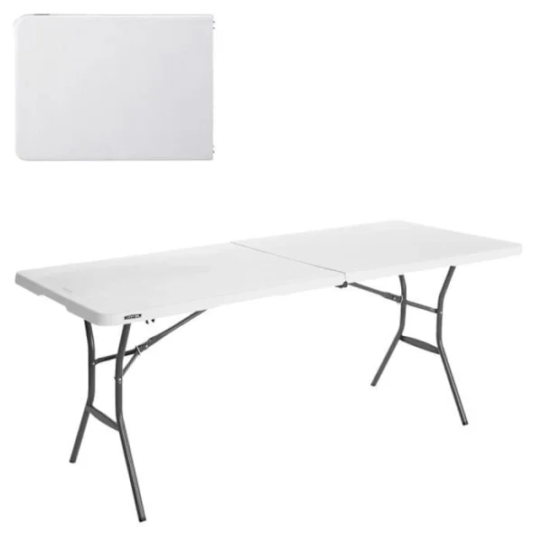 Fällbart bord - LIVSTID - 184x76x73,5 cm - Ultrabeständigt - Fällbart - Utomhus