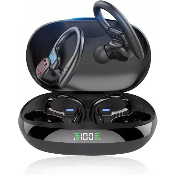 Sport Trådløse Bluetooth-hodetelefoner, Trådløse Hodetelefoner med Mic Bluetooth, Hi-Fi Stereo Bluetooth-hodetelefoner Bluetooth-hodetelefoner for 