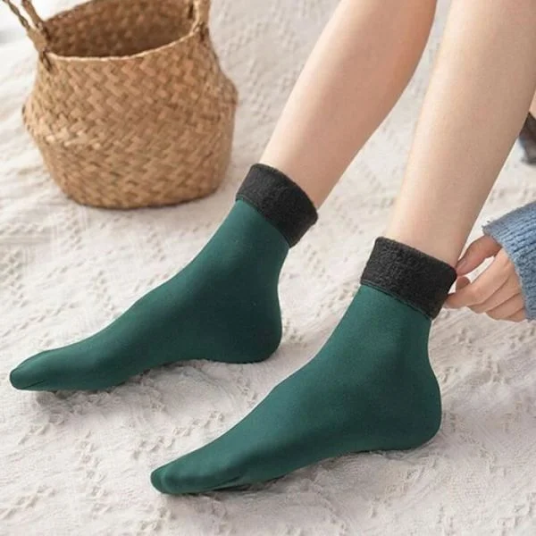 Termiske Sokker - Flanor - Grøn - Cashmere - Åndbare - Thermo-bløde