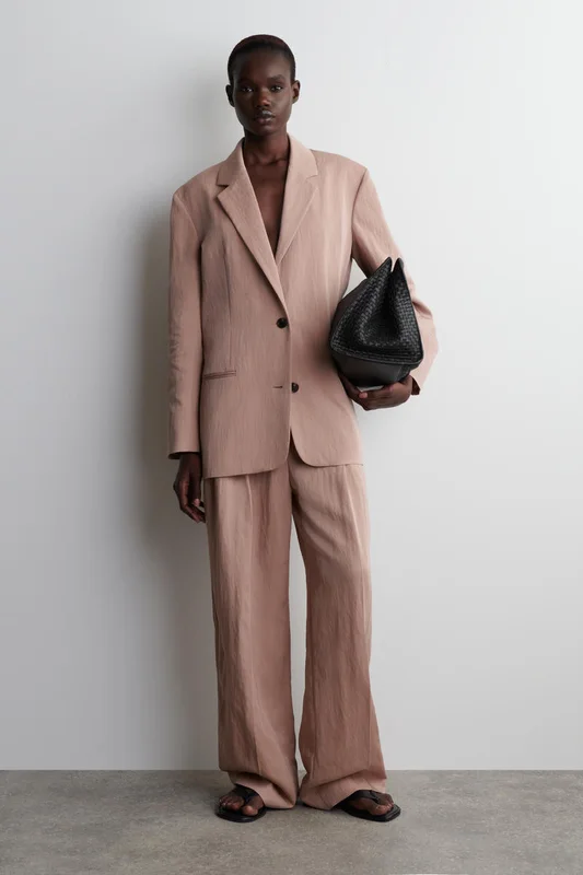 COS Femme Blazer Fluide Oversize in Rose