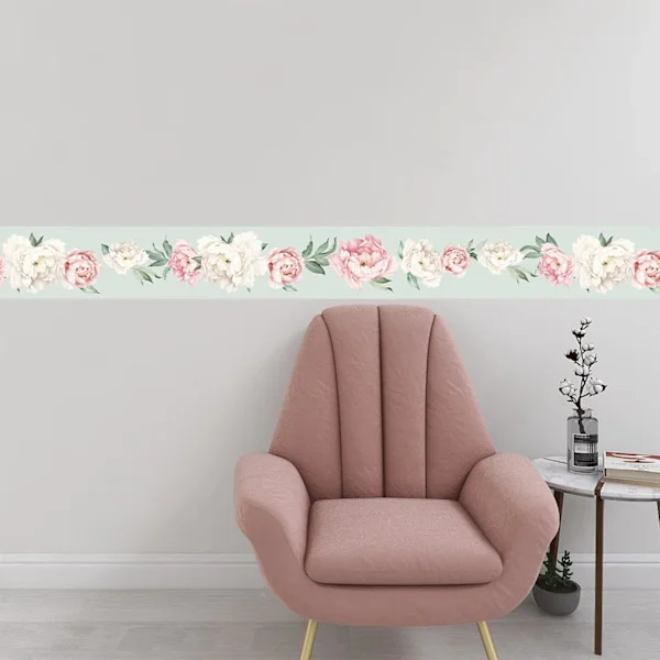 Decorative Self-Adhesive Wallpaper Border, Self-Adhesive Wall Border for Kitchen, Bathroom, 15x300cm