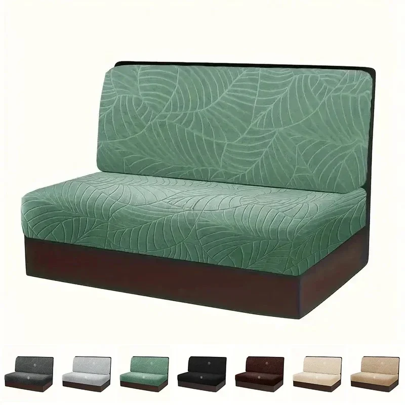 AliExpress - 2 stks/set Bladeren Jacquard RV Dinette Kussenhoezen Elastische Armloze Bank Hoes Stretch Rv Camper Auto Bench Seat Cover