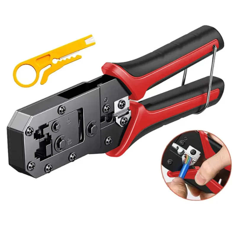AliExpress - Outil de sertissage RJ45 réseau Ethernet câble LAN pince à sertir pince à dénuder 8P RJ45 6P RJ12 RJ11 pour connecteur modulaire