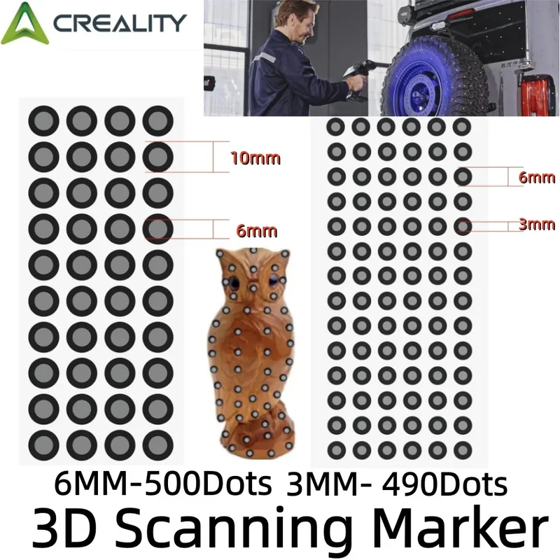 AliExpress - Marqueur de numérisation 3D Creality pour scanner 3D, marqueurs de points de référence de points de suivi 3D, marqueurs de réflexion 