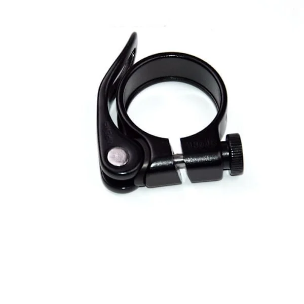 Setepinneklemme for terrengsykkel - aluminiumslegering - setepinneklemme med hurtigutløser - 28,6 mm - svart