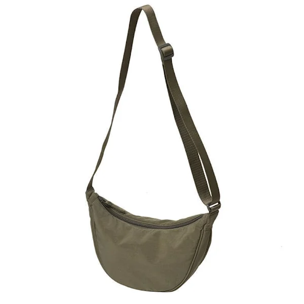 Nylon Crescent Bag Cross Body Bag med justerbar rem