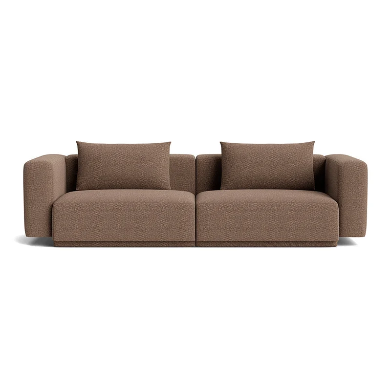Serenata 3 personers sofa - Nordic Brun - 275x102x74cm - Slidstærk 3 personers sofa i Massivt træ, spånplade, MDF, krydsfiner, PU skum & skumgranulat