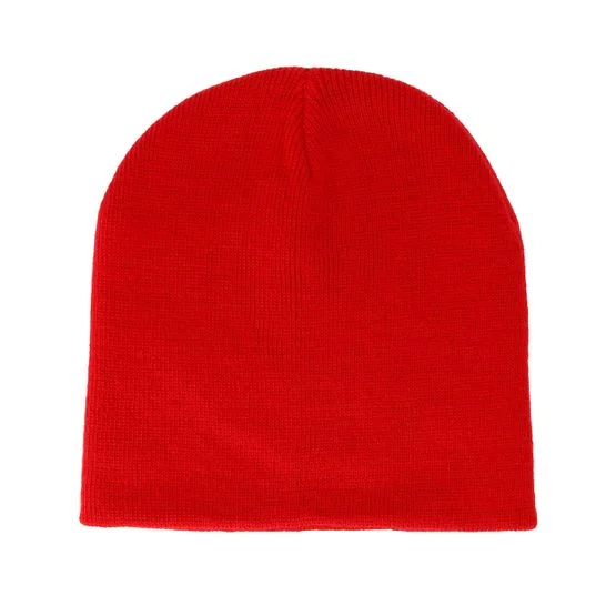 Beechfield - Rot traditionalbeanie Mütze - Classic Red Traditional Blank Beanie @ Hatstore, Rot, One Size, Strick
