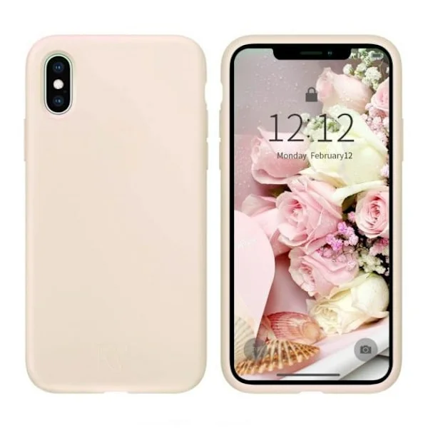 iPhone X/XS Skal - Silikon Beige Rvelon