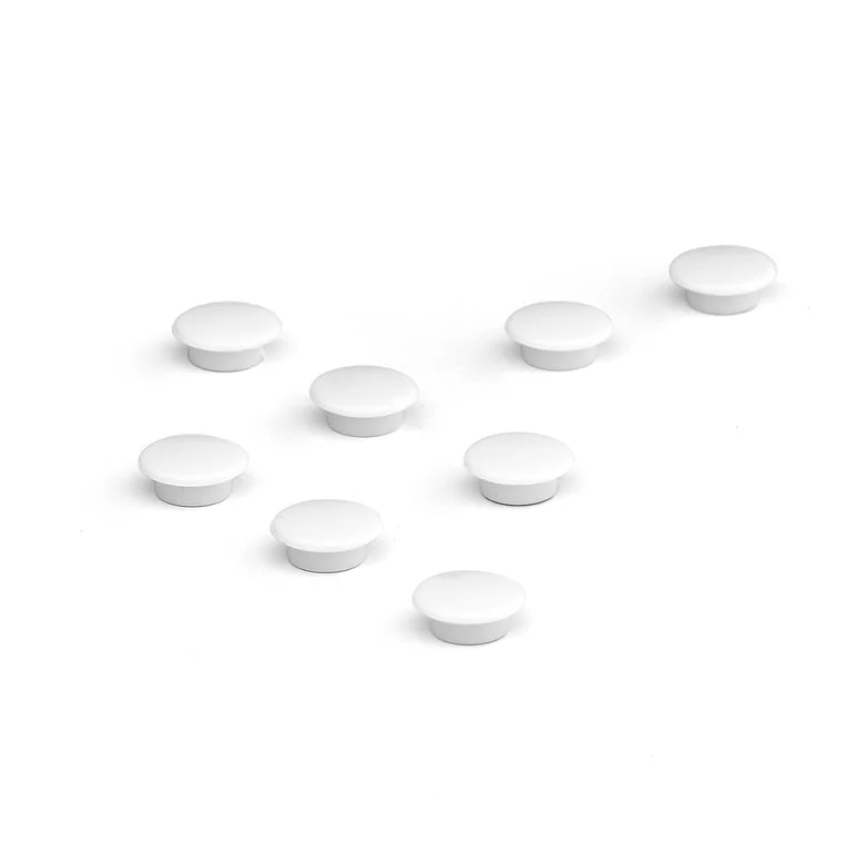 Magnets, 8-pack, Ø 20 mm, white