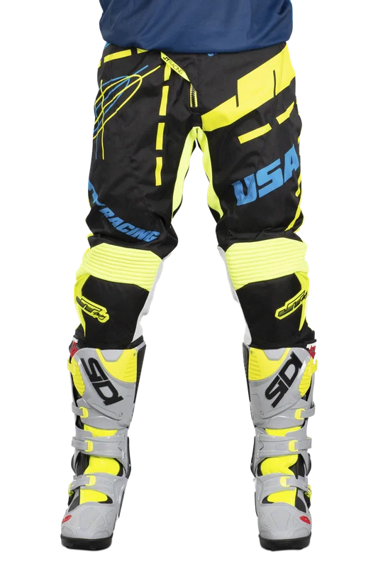 Crossihousut JT Racing Hyperlite Valkoinen/Musta/Sininen 32