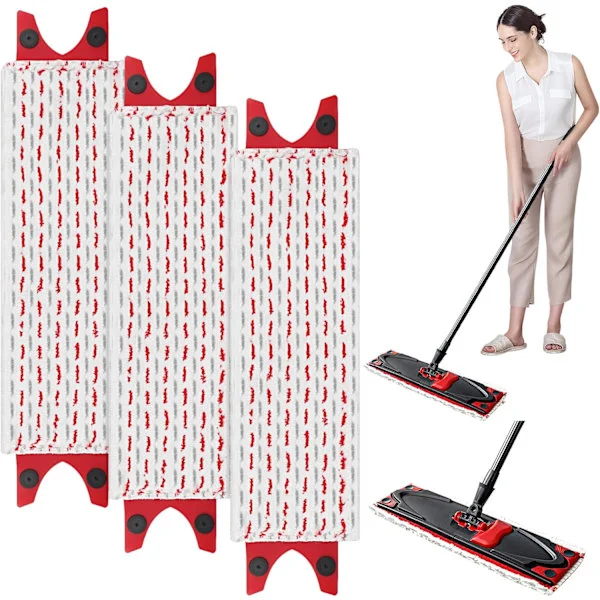 3 Stycken Mopprefill för Vileda Mikrofibermopp Set, för Vileda Ultramax Mopp 2-i-1 Absorberande Refill