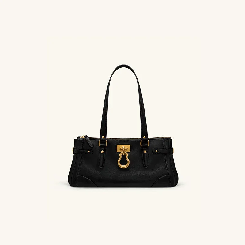 AliExpress - JW PEI Yvette Long Tote Bag Umhängetasche, geräumige Damen-Umhängetasche aus Leder im minimalistischen Stil, Mehrzweck-Umhängetasche, 
