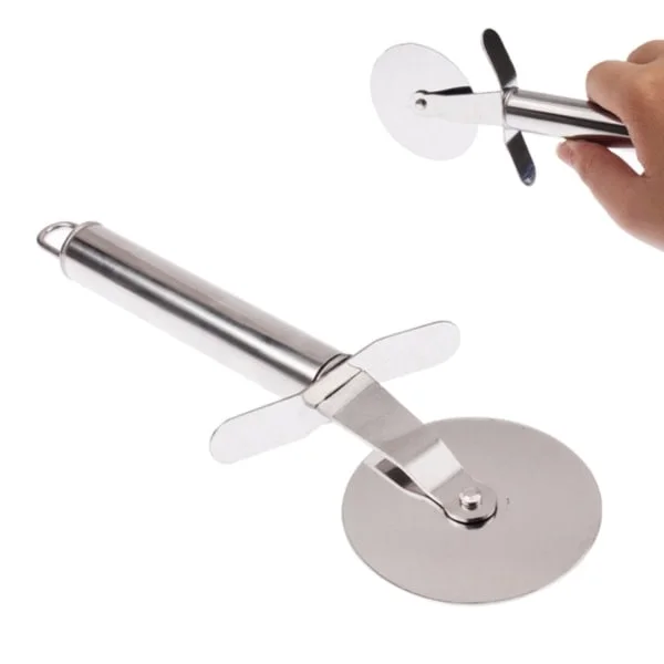 Pizza Cutter / Pizza Knife - Stainless Steel Cutter Silver