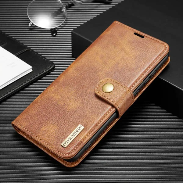 (För Samsung Galaxy A52 / Samsung Galaxy A52s) DG.MING Exklusivt 2-i-1 avtagbart magnetiskt plånboksfodral med korthållare och flip-cover