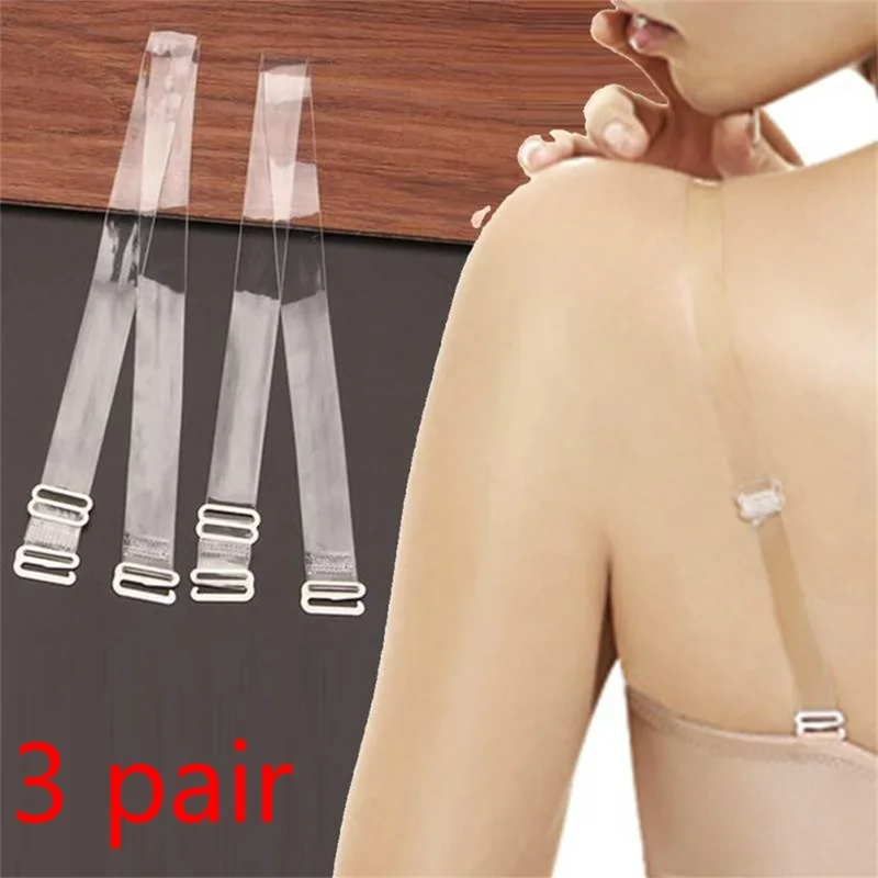 AliExpress - 3 Paar transparente BH-Träger, unsichtbare, rutschfeste, verstellbare BH-Träger für trägerlose BHs
