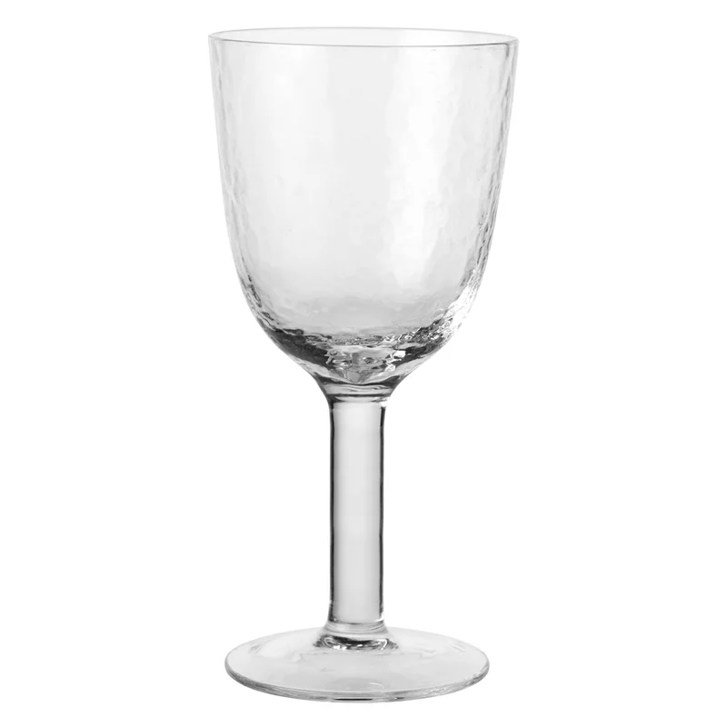 Broste Hammered hvitvinsglass, klar
