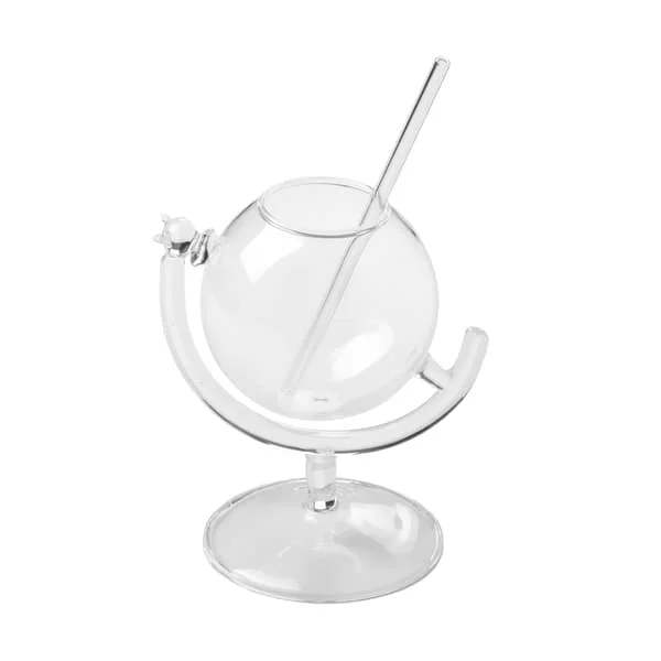 (Globkopp transparent diameter 8*14.3*9.3cm) 1 stk 300ML Kreativ transparent glassklokke drikkekopp rødvin glass