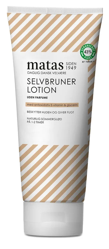 Spar 25% • Køb 2, Matas Striber Selvbruner Lotion Uden Parfume 200 ml, Hudpleje, Solcreme & Solpleje, Selvbruner