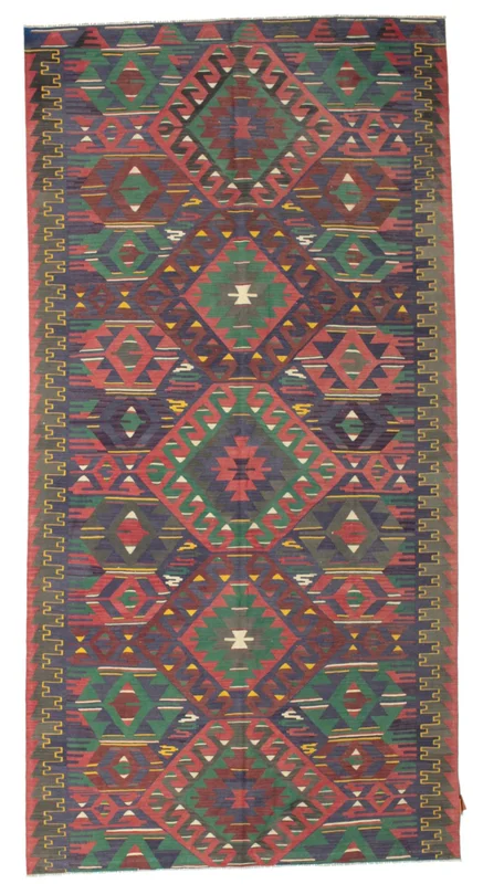 Vintage Kelim Vintage Teppich 169X334 Wolle