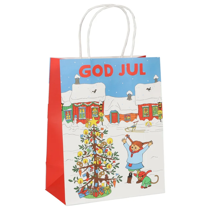 God Jul Presentpåse Pippi Långstrump