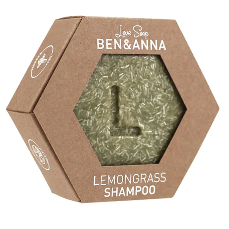 Ben & Anna Shampoo Bar Lemongrass 60 g, Mænd, Skægpleje, Skægshampoo