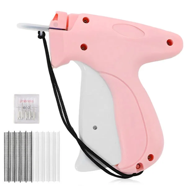 Fin Stingpistol Stitchy Hurtig Tøjfikser til Tøj, Mikro Hæftepistol til Tøj med 5 Fine Nåle & 1000 stk. Hæfter, Mini Hurtig Klæber