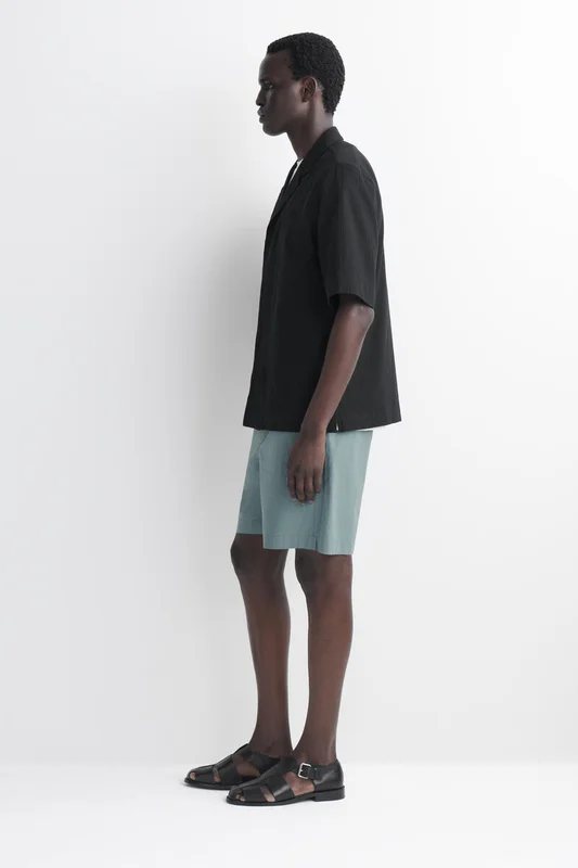 COS Men's Shorts In Cotone Elasticizzato in Blu