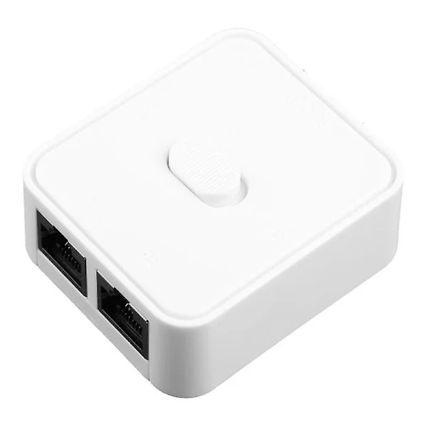 1000 Mbps 2 i 1 Ethernet Splitter Adapter Lan RJ45 Splitter Kontakt Cat 6 Nätverksförlängare rj45 Switch Kopplare för PC Laptop TV Box Router