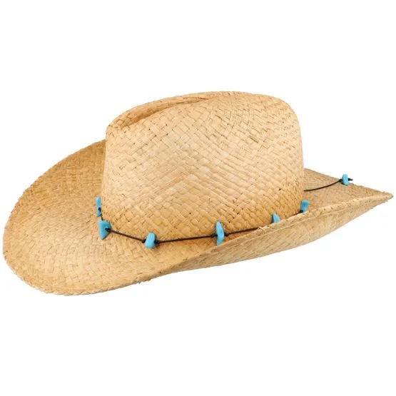Sur la tête - Beige western Hat - Calamity Cattleman Cowboy Straw Hat @ Hatstore