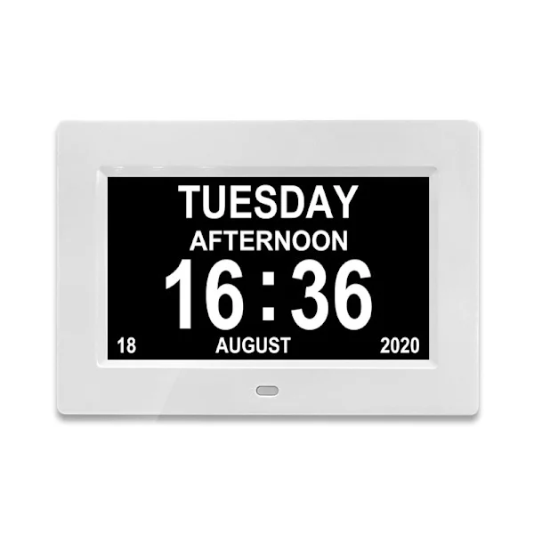 2024 Demens Klokke Alzheimer Klokke Stor Digital Kalender Klokke For Eldre, Klokke Med Dag Og Dato