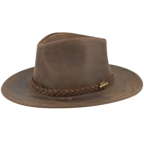 Stetson - Marrone western Cappello - Buffalo Leather Brown Western @ Hatstore
